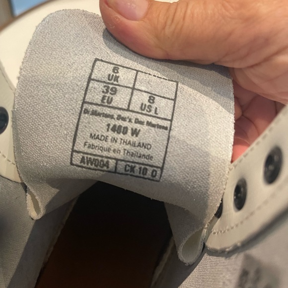 Dr martens white patent leather bicker boots - Picture 6 of 13